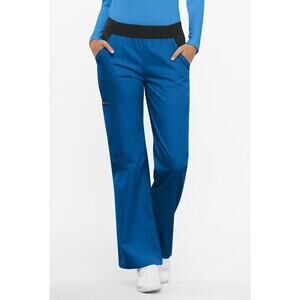 Cherokee Sz Medium Flexibles Women's 4-Pocket Cargo Scrub Pants Royal Blue 1031